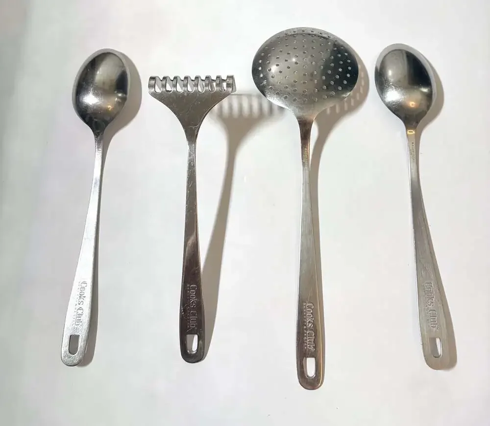 Cooks Club 4-Piece Stainless Steel Kitchen Utensil Set